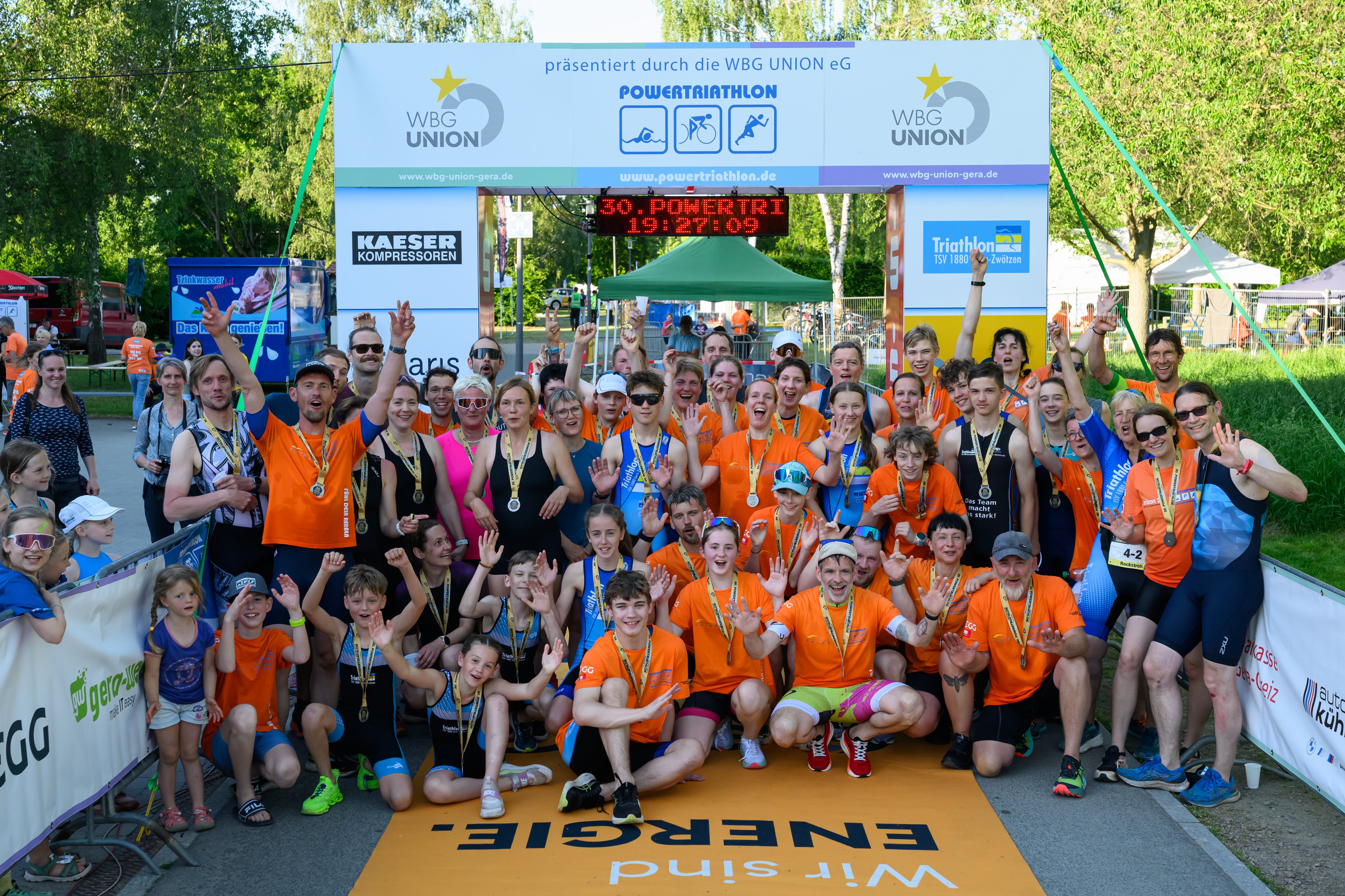 Große Freude und Teilnahmerekord beim Helfertriathlon