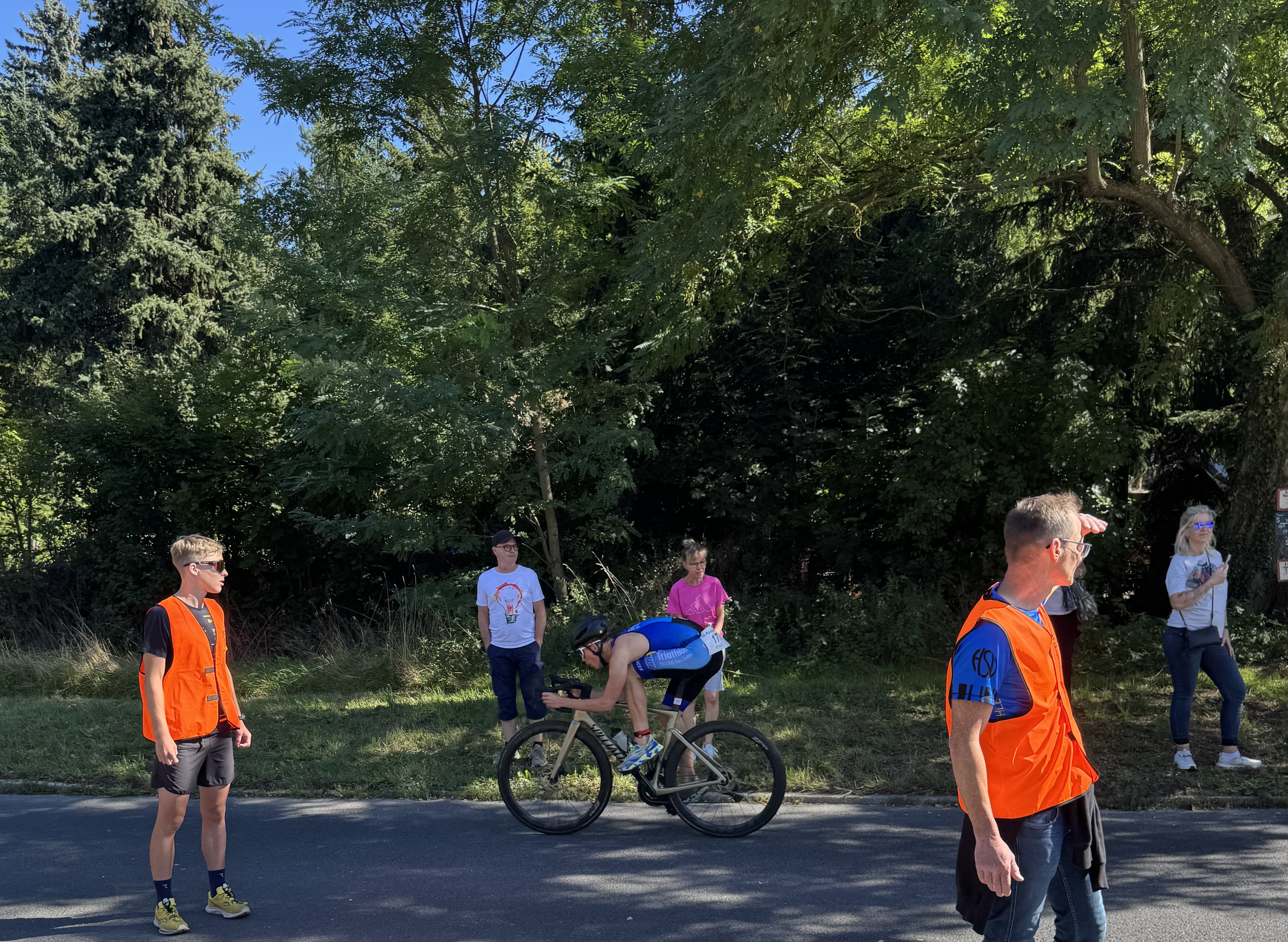 Willi auf der Radstrecke