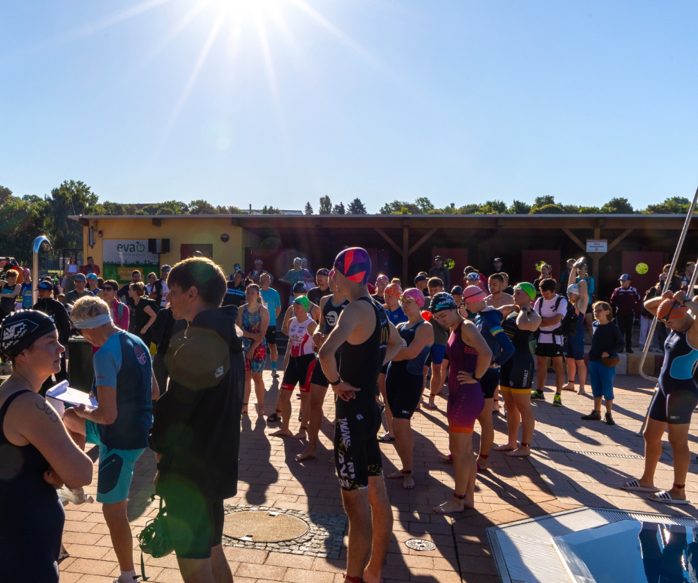 Wettkampfeinweisung beim Apoldaer Triathlon