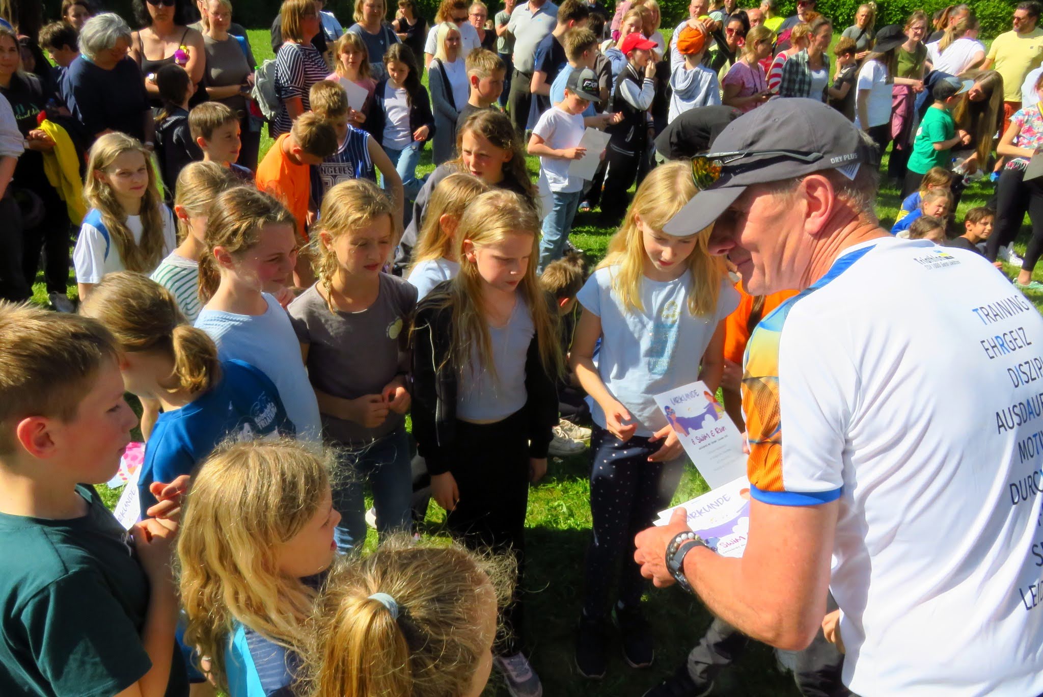 Ingo Kuschike beim Swim&Run der Geraer Schulen
