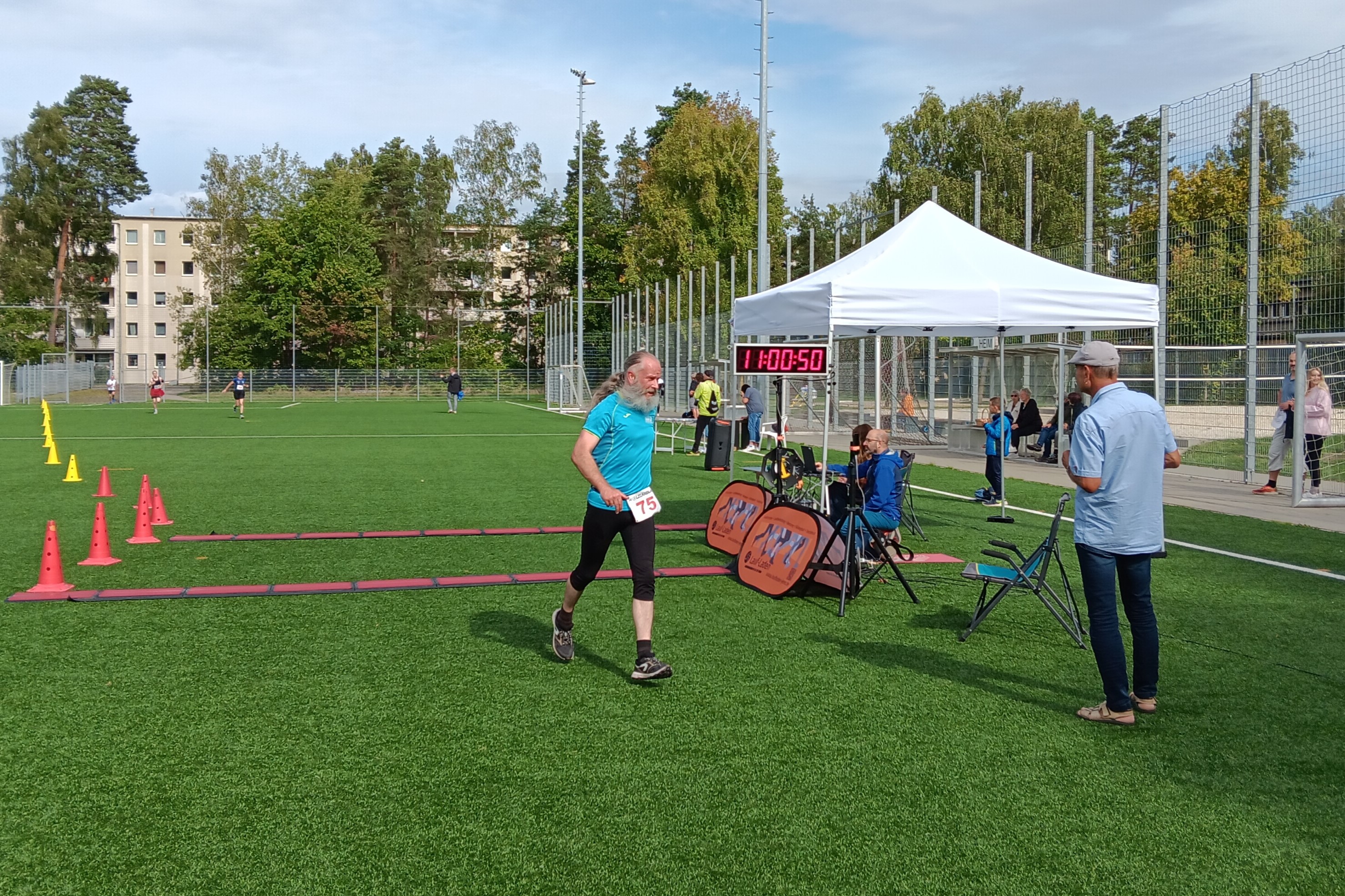 Martin Steinhäuser im Ziel nach 11 Kilometern