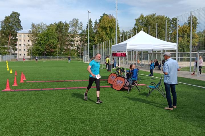 Martin Steinhäuser im Ziel nach 11 Kilometern